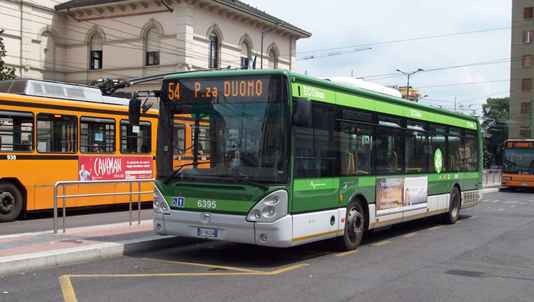 Bus in Milan