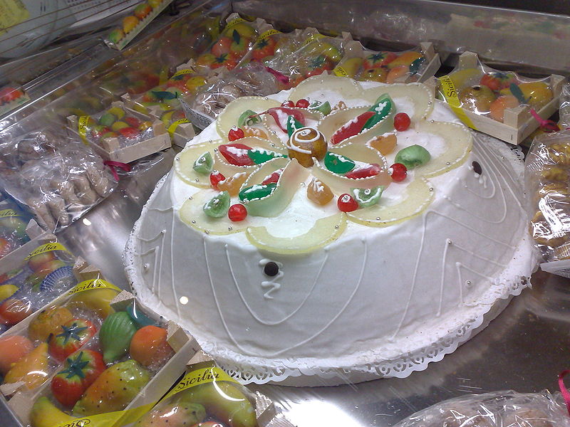 Cassata, a sweet from Sicily, Italy