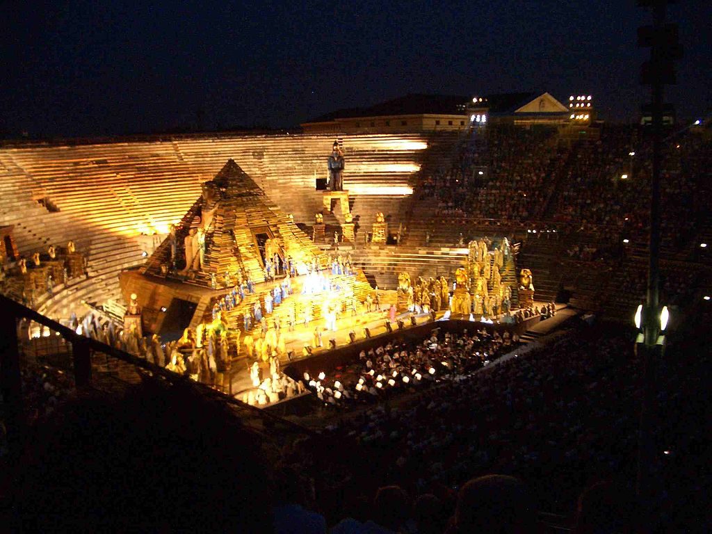 Opera Aida Arena of Verona, Veneto, Italy