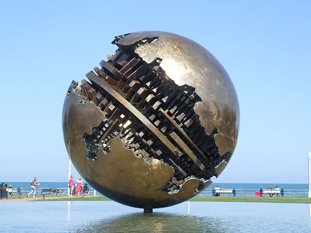 Sphere Giò Pomodoro, Pesaro, Marche, Italy for art-lovers