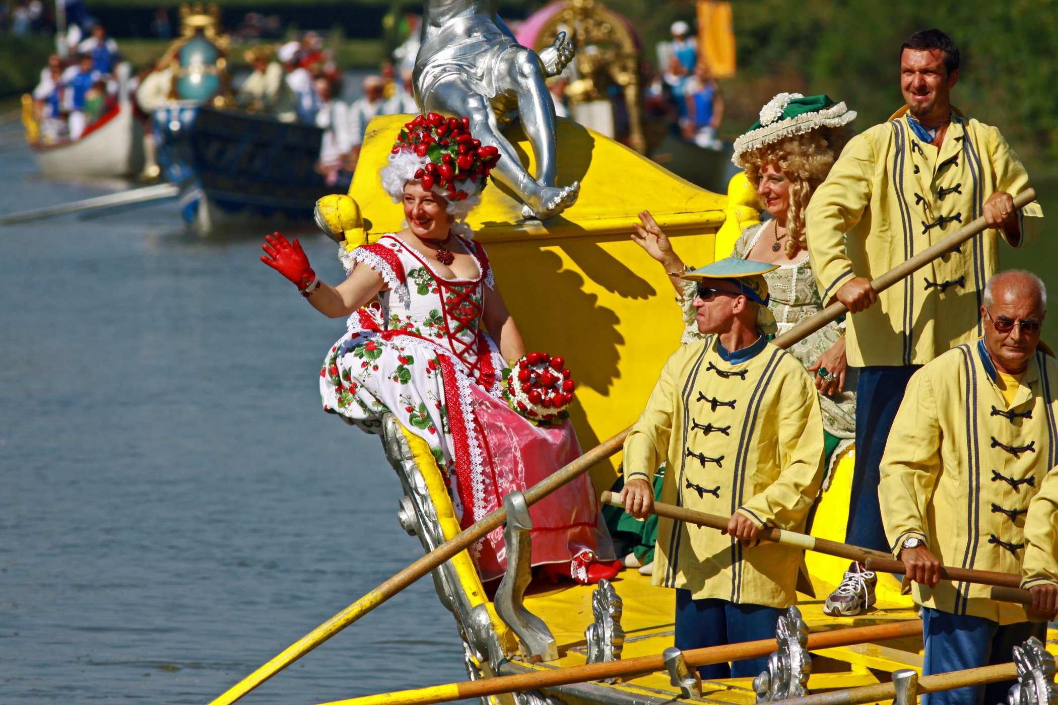 Flowery Riviera, a procession of historical boats on Brenta River