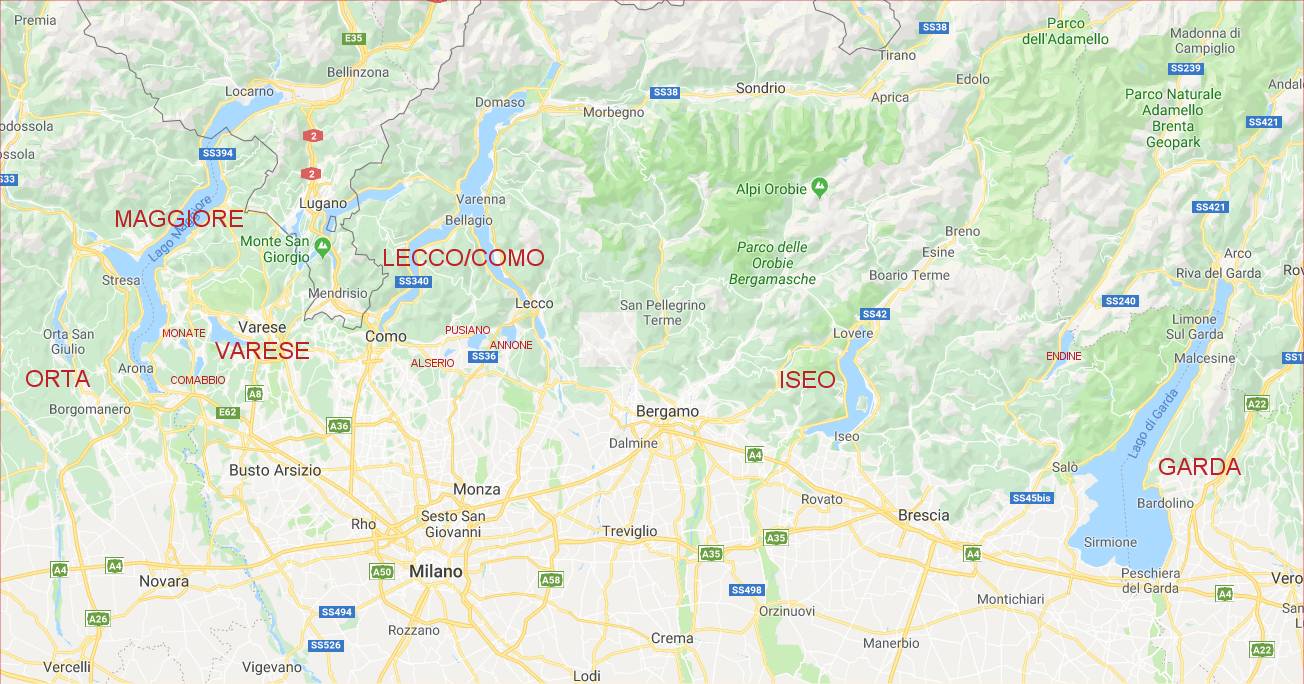 map of italian lakes The Northern Lakes Of Italy 6 Most Beautiful Lakes In The World map of italian lakes