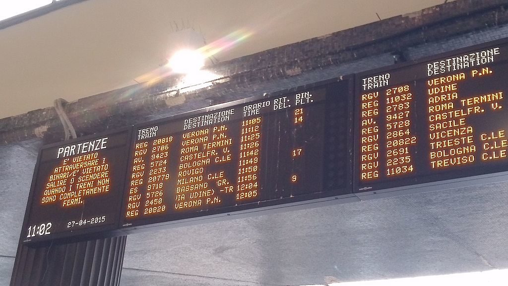Train information in Italy