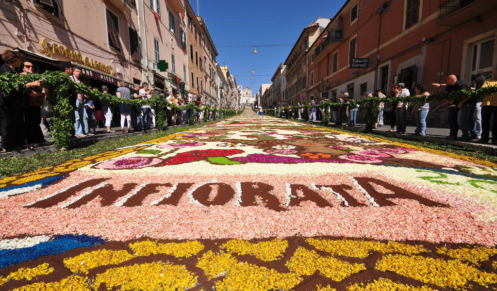 infiorata di Genzano Lazio, Italy