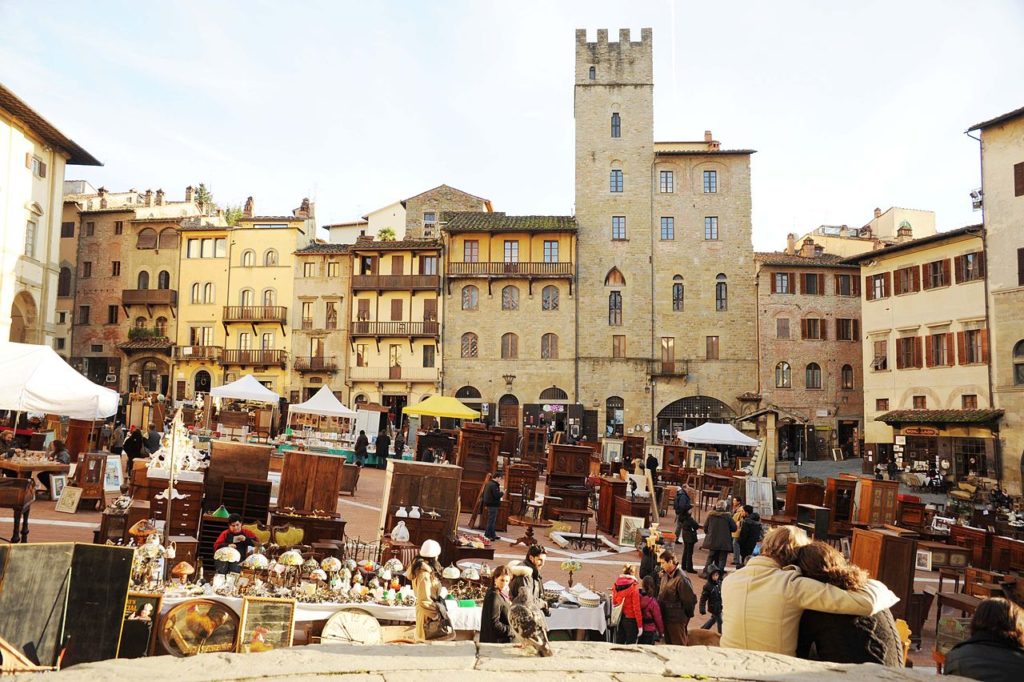 Arezzo, Piazza Grande, Tuscany, Italy