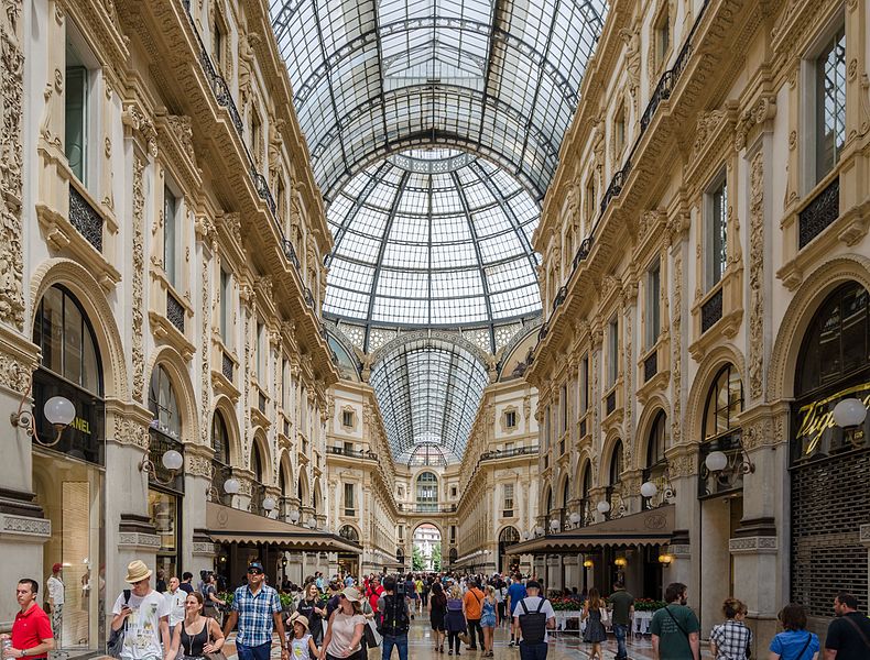Milan, Galleria Vittorio Emanuele II, Lombardy, Italy