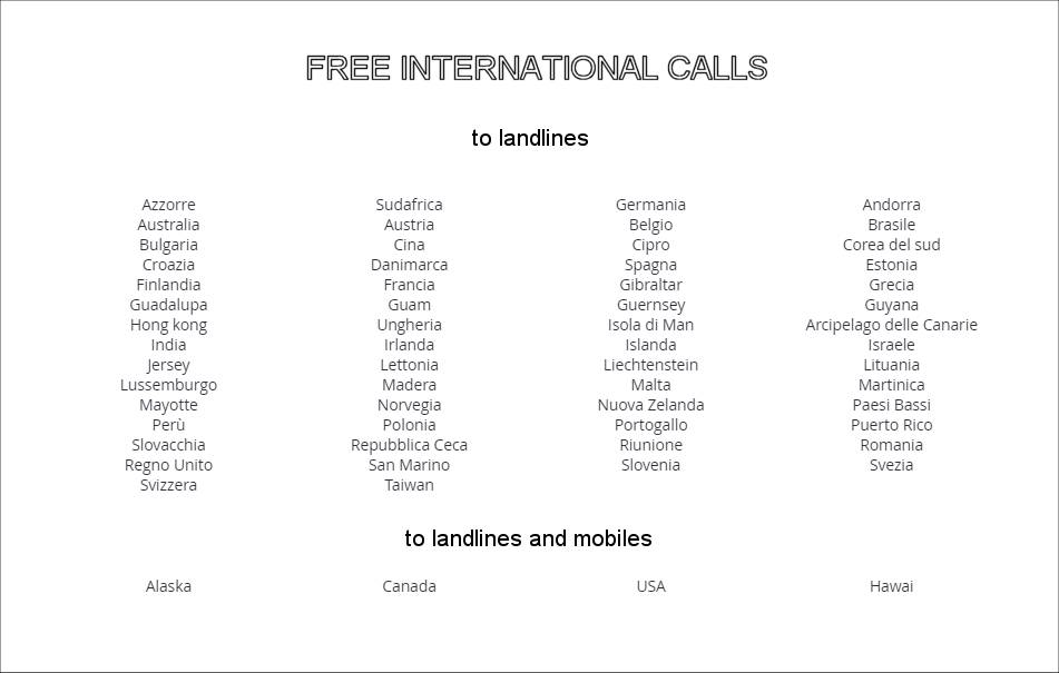 free calls by iliad in Italy