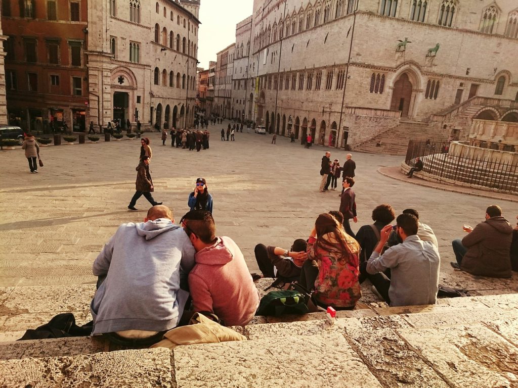 Piazza IV Novembre, Perugia, Umbria, Italy