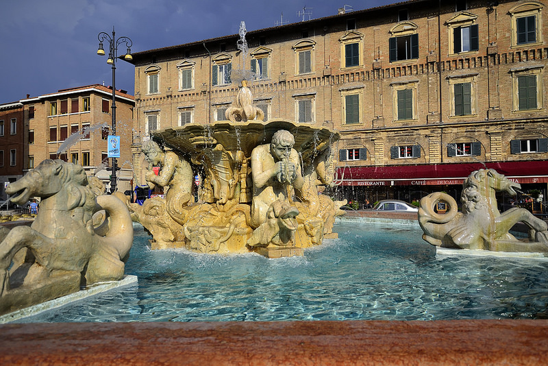 Piazza del Popolo, Pesaro, Marches, Italy